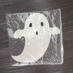 Spooky White Ghost Napkins for Halloween Parties